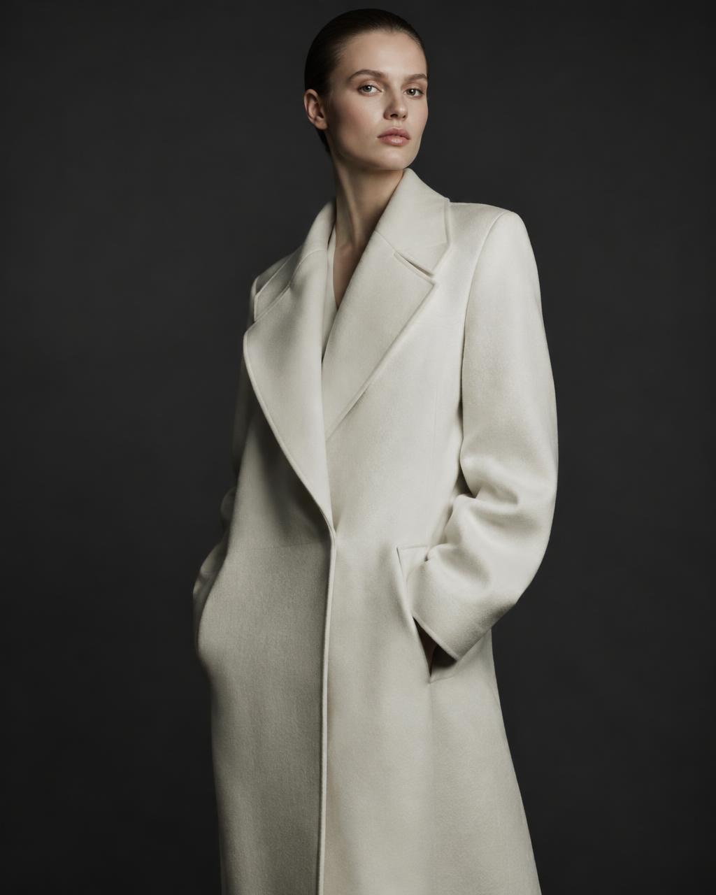 Editorial fashion portrait in a contemporary outfit